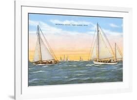 Mackinac Races, Port Huron, Michigan-null-Framed Premium Giclee Print