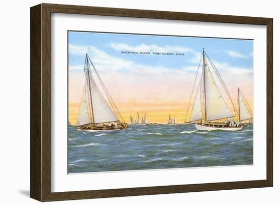 Mackinac Races, Port Huron, Michigan-null-Framed Art Print