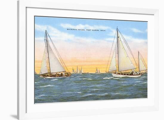 Mackinac Races, Port Huron, Michigan-null-Framed Art Print