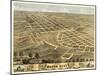 Macon, Missouri - Panoramic Map-Lantern Press-Mounted Art Print