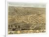 Macon, Missouri - Panoramic Map-Lantern Press-Framed Art Print