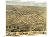 Macon, Missouri - Panoramic Map-Lantern Press-Mounted Art Print