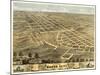 Macon, Missouri - Panoramic Map-Lantern Press-Mounted Art Print