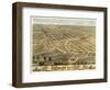 Macon, Missouri - Panoramic Map-Lantern Press-Framed Art Print