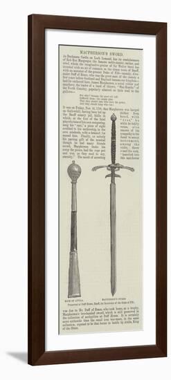 Macpherson's Sword-null-Framed Premium Giclee Print