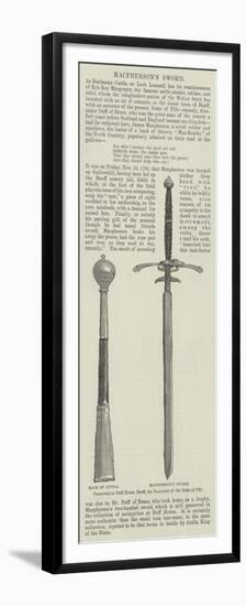 Macpherson's Sword-null-Framed Premium Giclee Print