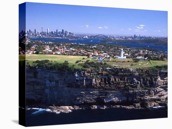 Macquarie Lighthouse, Sydney, Australia-David Wall-Stretched Canvas