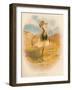 Macqueens Bustard (Houbara macqueeni), 1900, (1900)-Charles Whymper-Framed Giclee Print