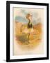 Macqueens Bustard (Houbara macqueeni), 1900, (1900)-Charles Whymper-Framed Giclee Print