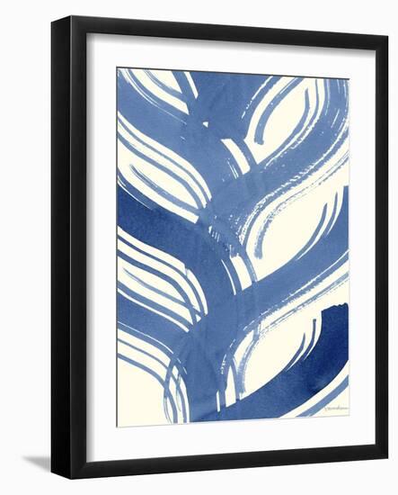 Macrame Blue IV-Vanna Lam-Framed Art Print