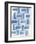 Macrame Blue VI-Vanna Lam-Framed Art Print