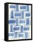 Macrame Blue VI-Vanna Lam-Framed Stretched Canvas