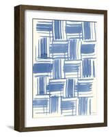 Macrame Blue VI-Vanna Lam-Framed Art Print