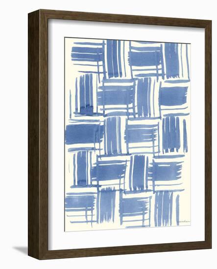 Macrame Blue VI-Vanna Lam-Framed Art Print