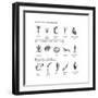 Macroinvertebrates Chart, Pollution Tolerance-Spencer Sutton-Framed Art Print