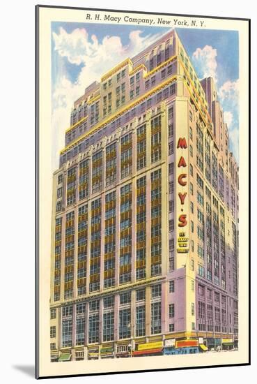 Macy's Building, New York City-null-Mounted Art Print