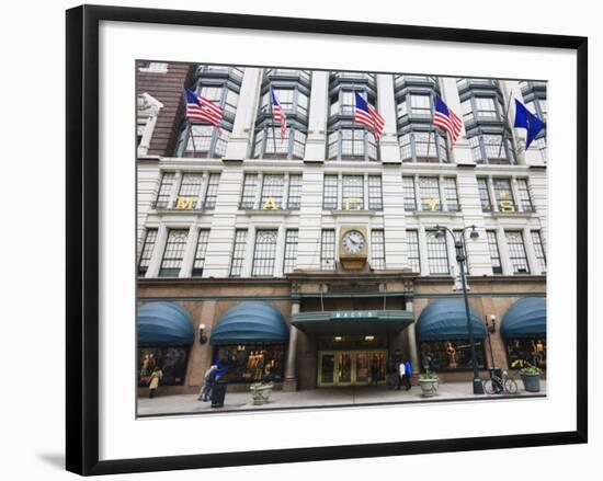 Macy's Department Store, Broadway, Manhattan-Amanda Hall-Framed Photographic Print