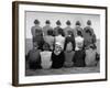 Macy's Department Store Detectives with Their Backs Turned So as Not to Reveal Their Identity-Nina Leen-Framed Photographic Print