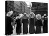 Mad as a Hatter: Mannequins Modelling Hats for the 1966 Royal Ascot Festival, May 1966-null-Stretched Canvas