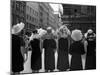 Mad as a Hatter: Mannequins Modelling Hats for the 1966 Royal Ascot Festival, May 1966-null-Mounted Premium Photographic Print