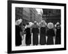 Mad as a Hatter: Mannequins Modelling Hats for the 1966 Royal Ascot Festival, May 1966-null-Framed Photographic Print