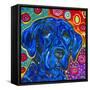 Mad Blue Lab-MADdogART-Framed Stretched Canvas