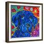 Mad Blue Lab-MADdogART-Framed Giclee Print