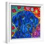 Mad Blue Lab-MADdogART-Framed Giclee Print