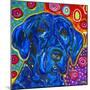 Mad Blue Lab-MADdogART-Mounted Giclee Print