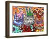 Mad Cat Mardi Gras-MADdogART-Framed Giclee Print