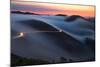 Mad Dash to Hawk Hill, Fog in Marin Headlands, Bay Area, San Francisco-Vincent James-Mounted Photographic Print