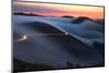 Mad Dash to Hawk Hill, Fog in Marin Headlands, Bay Area, San Francisco-Vincent James-Mounted Photographic Print