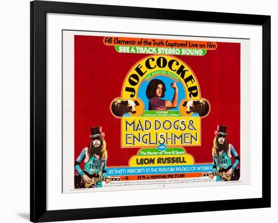 Mad Dogs and Englishmen, Center: Joe Cocker; Bottom Left and Right: Leon Russell, 1971-null-Framed Art Print