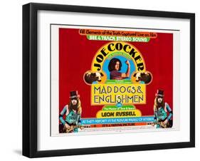 Mad Dogs and Englishmen, Center: Joe Cocker; Bottom Left and Right: Leon Russell, 1971-null-Framed Art Print