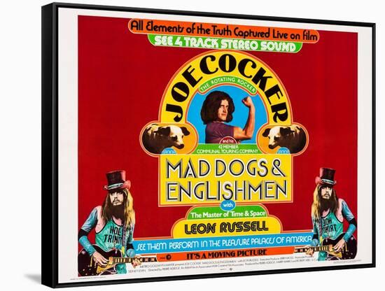 Mad Dogs and Englishmen, Center: Joe Cocker; Bottom Left and Right: Leon Russell, 1971-null-Framed Stretched Canvas