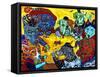 Mad Dogs Playing Poker-MADdogART-Framed Stretched Canvas