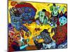 Mad Dogs Playing Poker-MADdogART-Mounted Giclee Print
