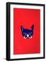 Mad French Bulldog-null-Framed Art Print