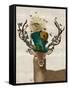 Mad Hatter Deer-Fab Funky-Framed Stretched Canvas