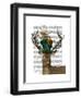 Mad Hatter Deer-Fab Funky-Framed Art Print