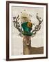 Mad Hatter Deer-Fab Funky-Framed Art Print