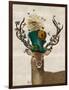 Mad Hatter Deer-Fab Funky-Framed Premium Giclee Print