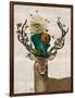 Mad Hatter Deer-Fab Funky-Framed Premium Giclee Print