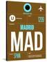 MAD Madrid Luggage Tag 1-NaxArt-Stretched Canvas