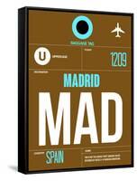 MAD Madrid Luggage Tag 1-NaxArt-Framed Stretched Canvas