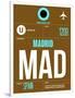 MAD Madrid Luggage Tag 1-NaxArt-Framed Art Print