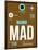 MAD Madrid Luggage Tag 1-NaxArt-Framed Art Print