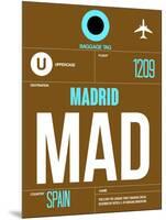 MAD Madrid Luggage Tag 1-NaxArt-Mounted Art Print