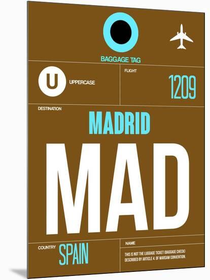 MAD Madrid Luggage Tag 1-NaxArt-Mounted Art Print