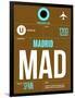 MAD Madrid Luggage Tag 1-NaxArt-Framed Art Print